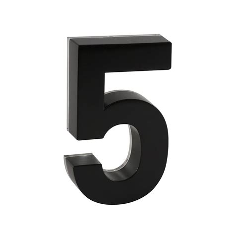 taymor backlit led 6-inch black metal house number|taymor 6 inch black.